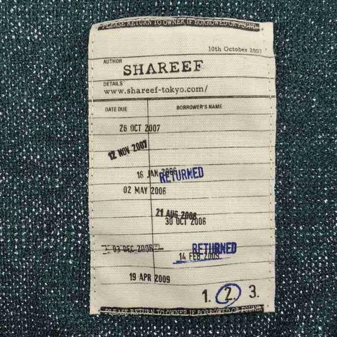 SHAREEF(シャリーフ)のSHAREEF / シャリーフ | E/R PLAIN STITCH LONG-T バック切替 オーバーサイズ Vネック Tシャツ | 2 | ブラック | メンズ メンズのトップス(Tシャツ/カットソー(七分/長袖))の商品写真