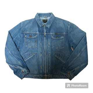 ラングラー(Wrangler)の70s USA製 Wrangler 初期黒タグ 24MJZ デニムJKT 40(Gジャン/デニムジャケット)