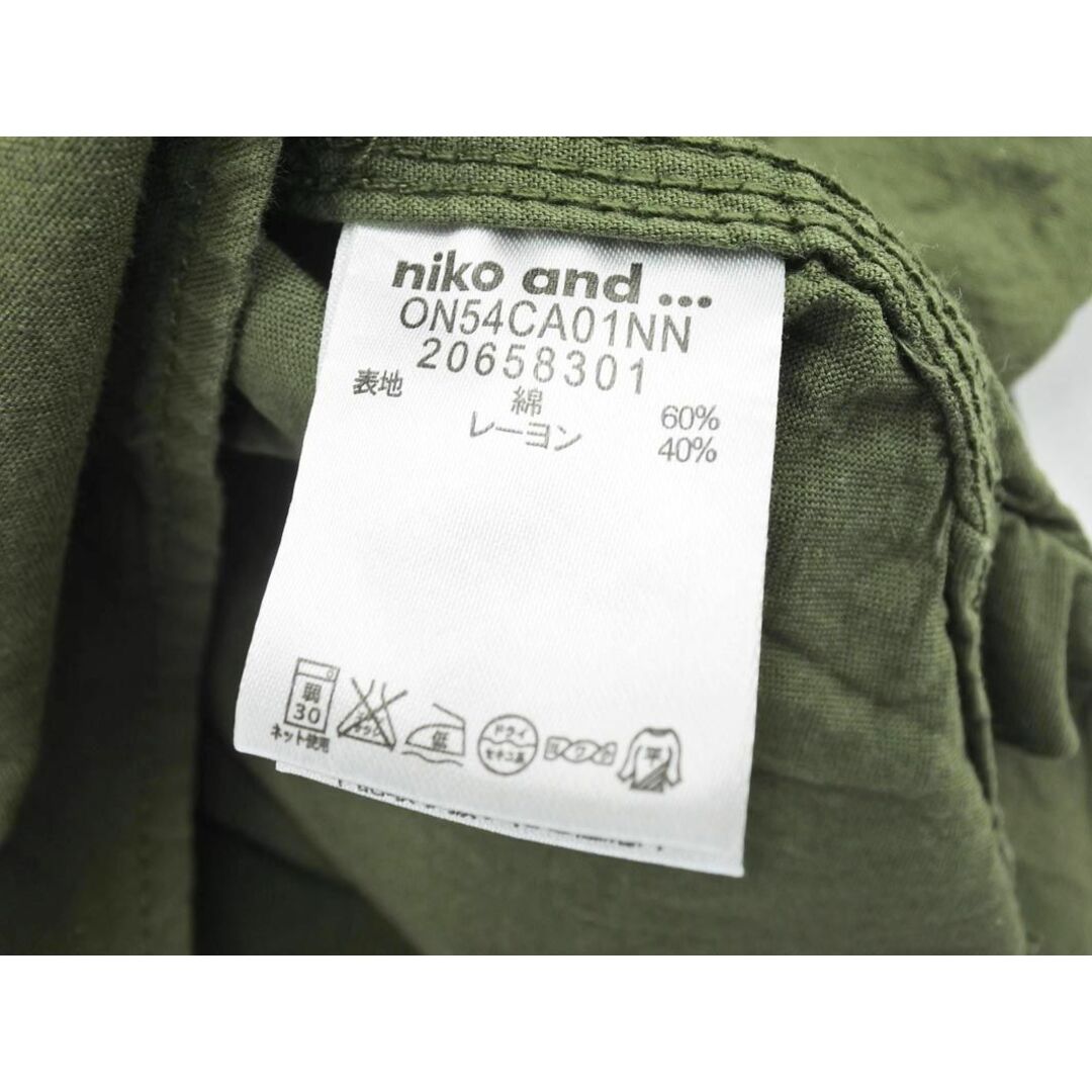 niko and...(ニコアンド)のniko and ニコ アンド ブラウス シャツ size2（S）/カーキ ■◇ レディース レディースのトップス(シャツ/ブラウス(長袖/七分))の商品写真