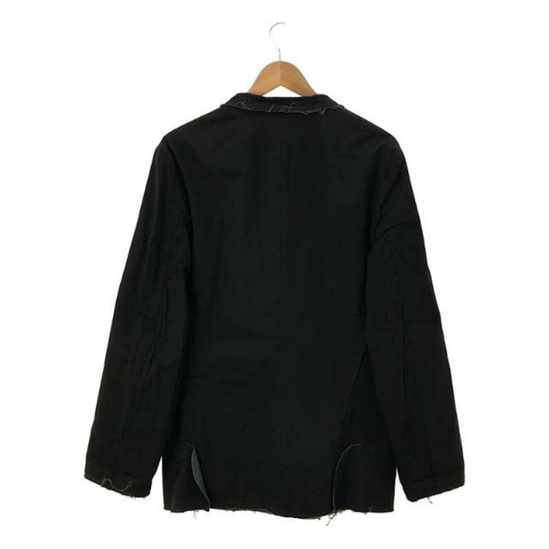 COMME des GARCONS SHIRT(コムデギャルソンシャツ)のCOMME des GARCONS SHIRT / コムデギャルソンシャツ | リバーシブル 総柄 カットオフ テーラードジャケット | グレー / ブラック | メンズ メンズのジャケット/アウター(その他)の商品写真