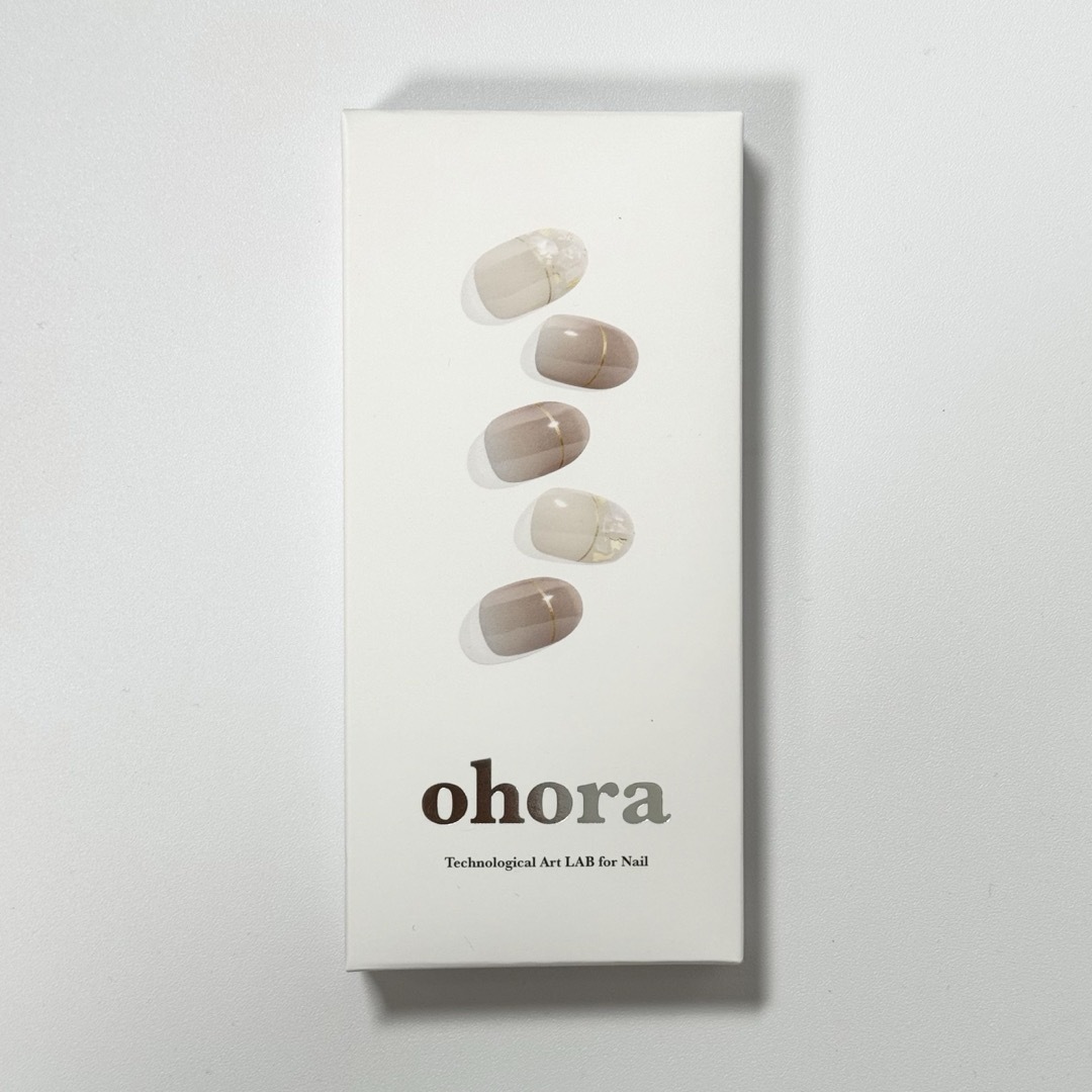 ohora(オホーラ)のND-053 ohora ジェルネイルシール シェルフレンチ 春夏 ベージュ淡色 コスメ/美容のネイル(つけ爪/ネイルチップ)の商品写真