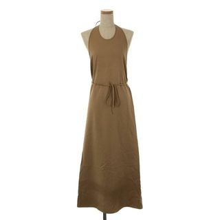 BASErange / ベースレンジ | CORE APRON DRESS ワンピース | XS | ベージュ | レディース(ロングワンピース/マキシワンピース)