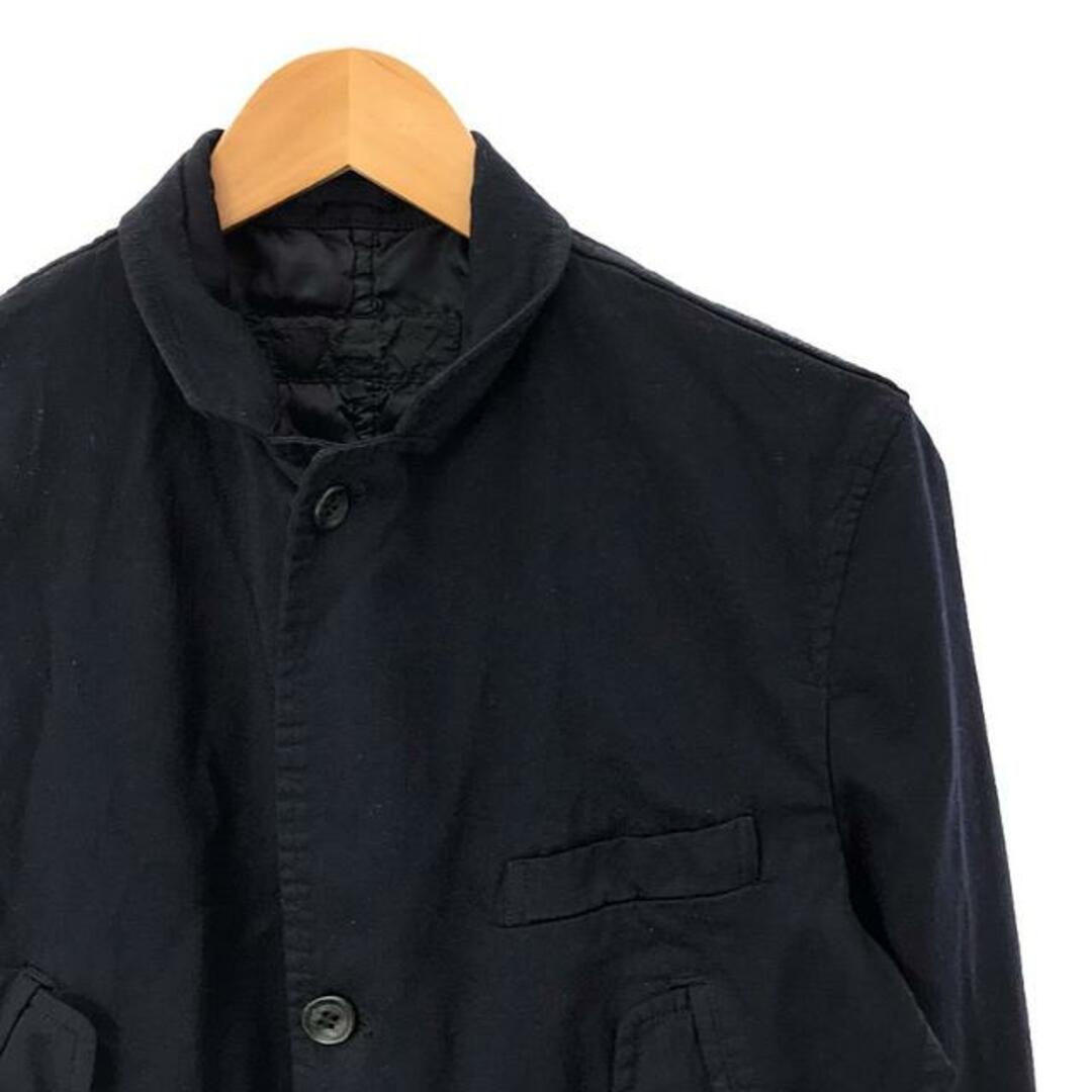 COMME des GARCONS HOMME(コムデギャルソンオム)のCOMME des GARCONS HOMME / コムデギャルソンオム | 2005SS | ポリエステル 製品染め ストライプ 3B テーラードジャケット | M | ネイビー | メンズ メンズのジャケット/アウター(その他)の商品写真