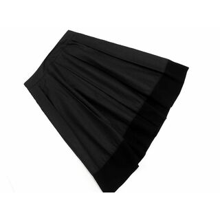 アンタイトル(UNTITLED)のUNTITLED アンタイトル Aライン 台形 スカート size2/黒 ■◇ レディース(ひざ丈スカート)