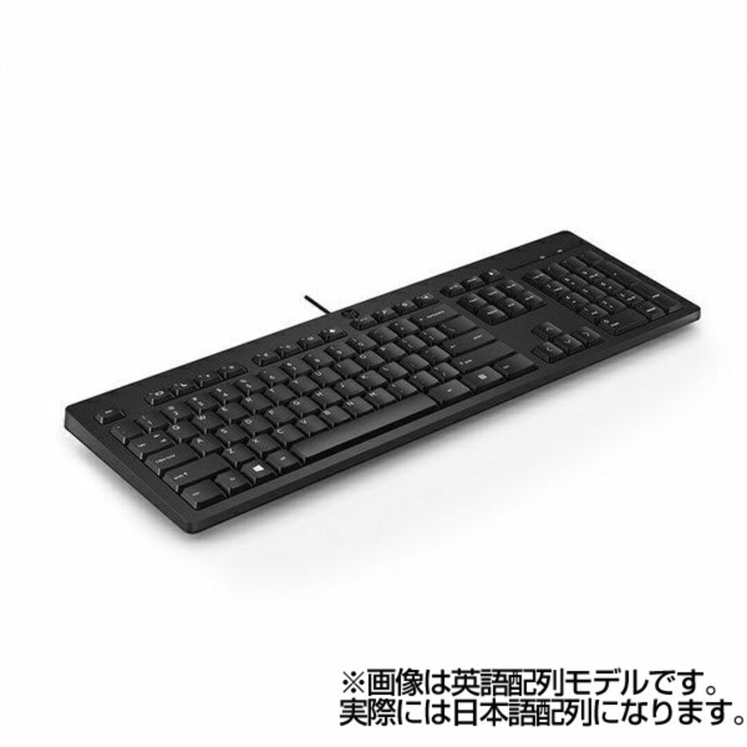 HP(ヒューレットパッカード)のHP ヒューレットパッカード USB 125 キーボード 266C9AA#ABJ 有線 日本語配列 テレワーク 在宅勤務 在宅ワーク に スマホ/家電/カメラのPC/タブレット(PC周辺機器)の商品写真