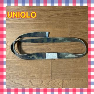 ユニクロ(UNIQLO)の【美品】ユニクロ　レディーススライドベルト　迷彩　クリスタルバックル　カモフラ(ベルト)