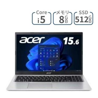 15.6インチ IPS フルHD Core i5 メモリ 8GB SSD 512GB Windows11 Acer エイサー Aspire 3 ( A315-58-WF58Y/S ) ノートパソコン ノートPC パソコン WEBカメラ(ノートPC)