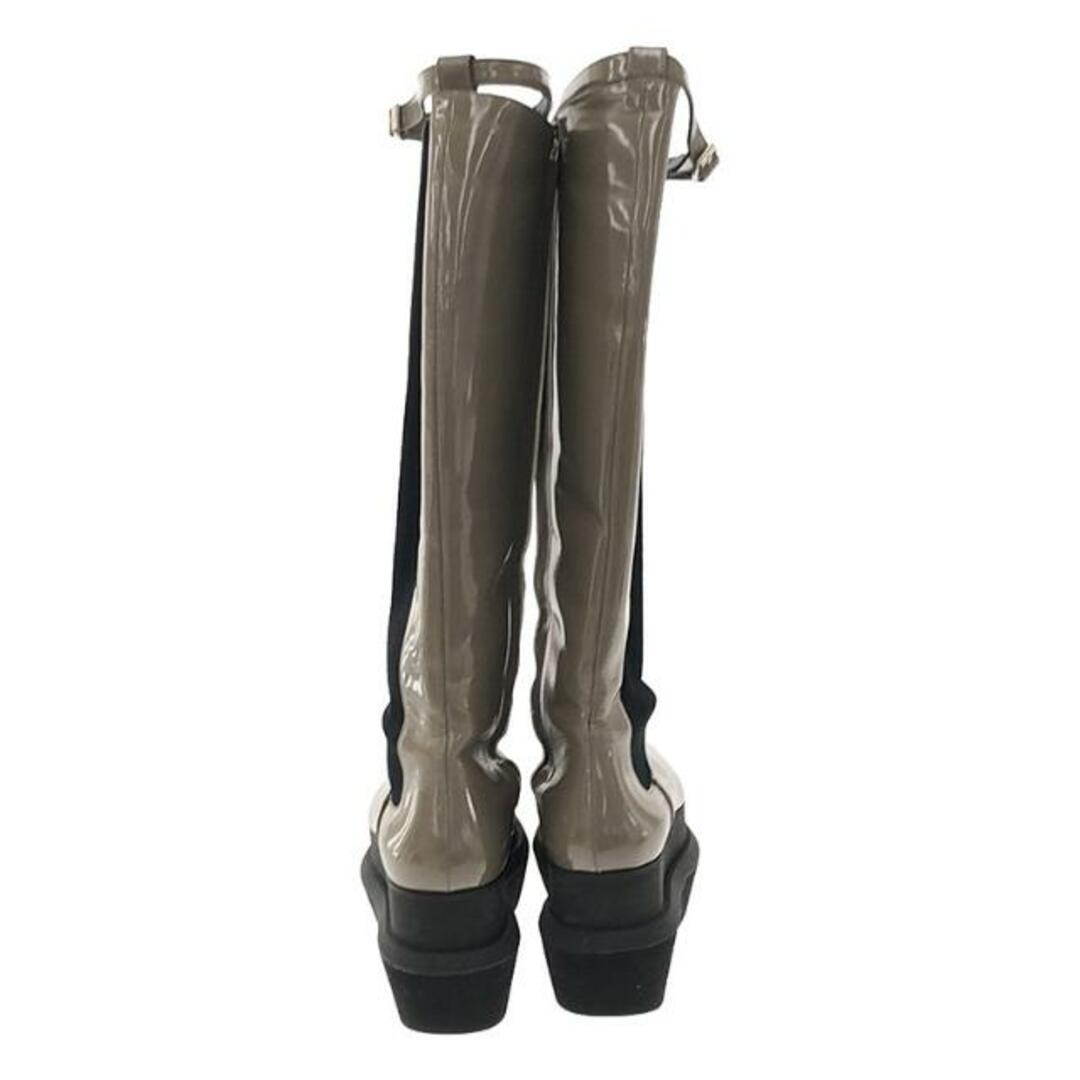 sacai(サカイ)のsacai / サカイ | 2021AW | LEATHER LONG BOOTS ロング チェルシー ブーツ | 37 | グレージュ | レディース レディースの靴/シューズ(ブーツ)の商品写真