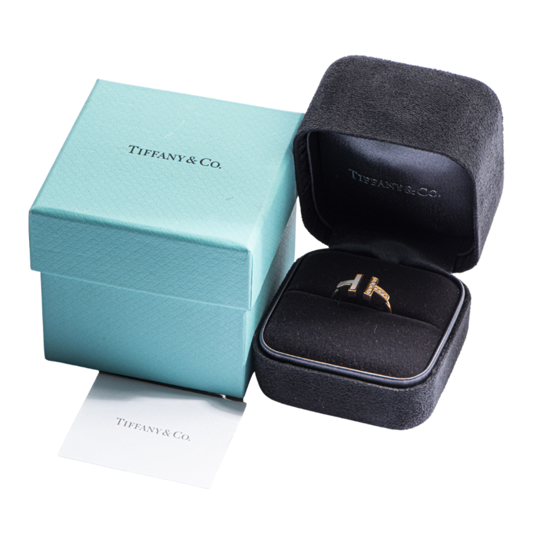 Tiffany & Co.(ティファニー)のTIFFANY&Co. ティファニー T ワイヤー 64027913 リング・指輪 11号 ピンク ゴールド【中古】 レディースのアクセサリー(リング(指輪))の商品写真