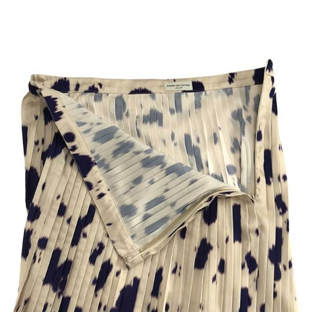 DRIES VAN NOTEN(ドリスヴァンノッテン)の【美品】  DRIES VAN NOTEN / ドリスヴァンノッテン | SAREAN BIS 5107 W.W.SKIRT プリーツスカート | 36 | ベージュ/パープル | レディース レディースのスカート(ロングスカート)の商品写真