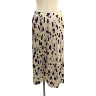 ドリスヴァンノッテン(DRIES VAN NOTEN)の【美品】  DRIES VAN NOTEN / ドリスヴァンノッテン | SAREAN BIS 5107 W.W.SKIRT プリーツスカート | 36 | ベージュ/パープル | レディース(ロングスカート)