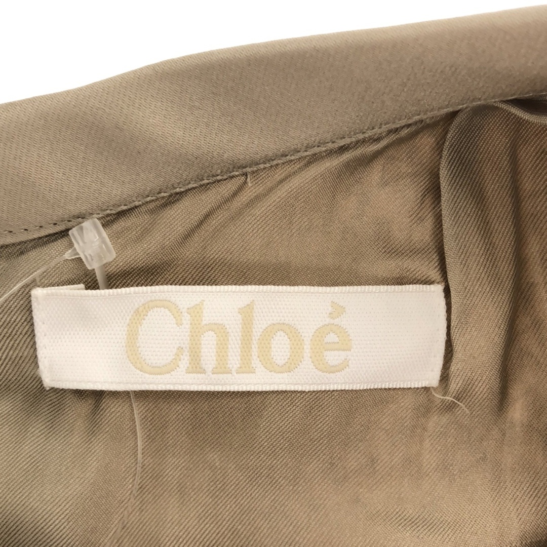 Chloe(クロエ)のChloe クロエ スパンコール ノースリーブワンピース ベージュ 36 レディースのワンピース(ひざ丈ワンピース)の商品写真