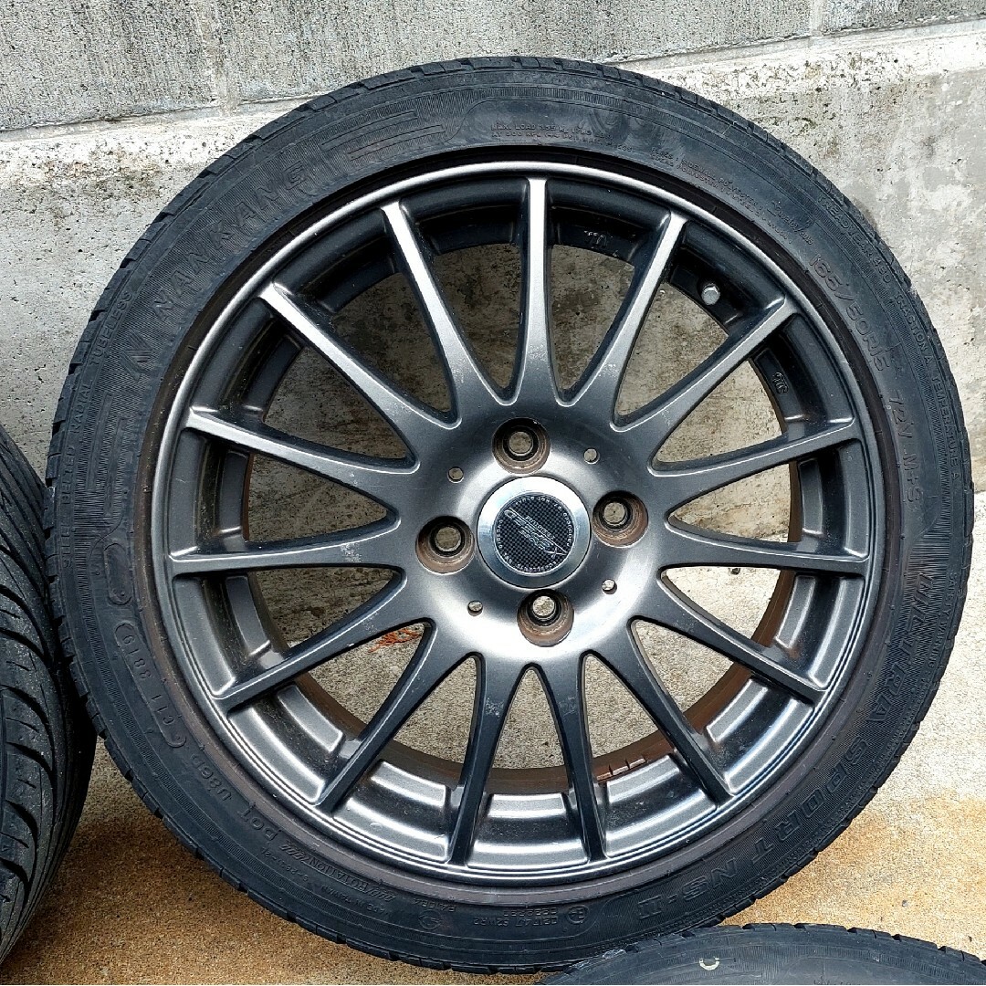 ナンカン(ナンカン)の送料込み☆15インチ【タイヤ付】ホイールセット☆165/50R15 5.5J 自動車/バイクの自動車(タイヤ・ホイールセット)の商品写真