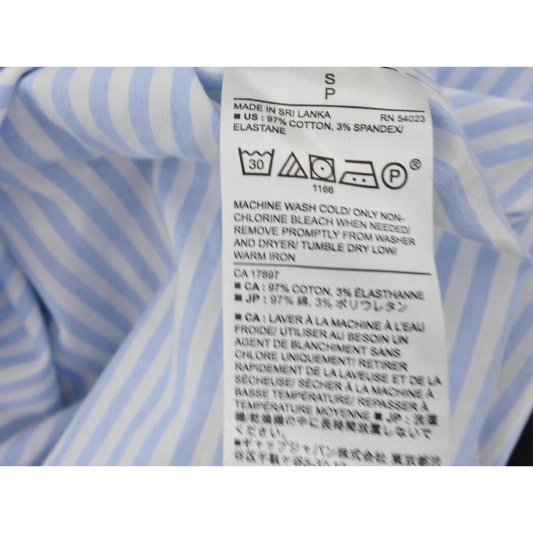 Banana Republic(バナナリパブリック)のBANANA REPUBLIC バナナリパブリック ストライプ シャツ sizeS/白ｘ青 ■◇ レディース レディースのトップス(シャツ/ブラウス(長袖/七分))の商品写真