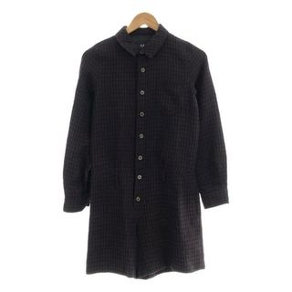 アーペーセー(A.P.C)のA.P.C. / アーペーセー | ウール チェック オールインワン ジャンプスーツ / 総裏地 | XS | ボルドー系 | レディース(サロペット/オーバーオール)