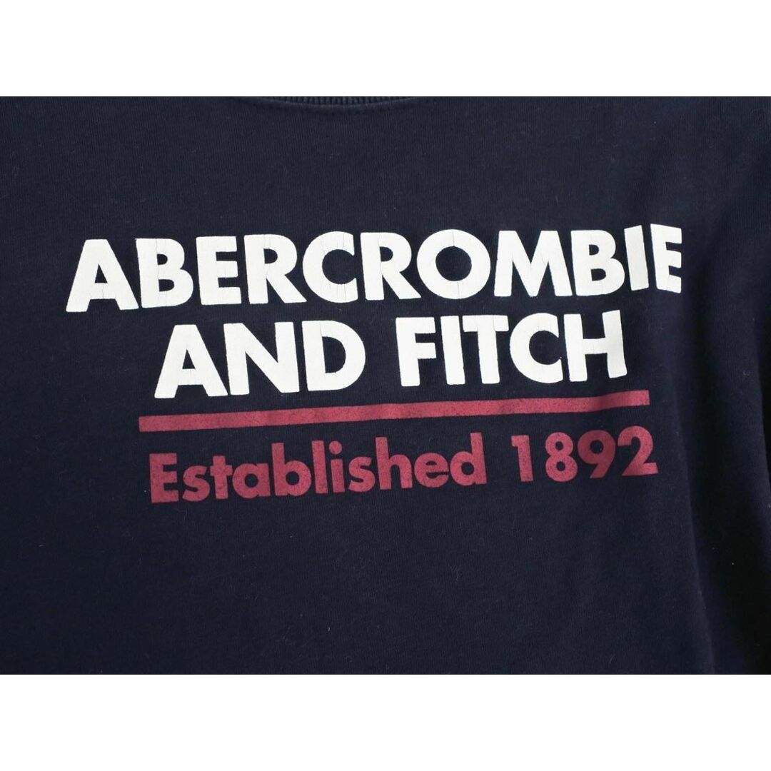 Abercrombie&Fitch(アバクロンビーアンドフィッチ)のAbercrombie & Fitch アバクロンビー＆フィッチ ロゴ プリント カットソー sizeS/紺 ■◇ メンズ メンズのトップス(Tシャツ/カットソー(七分/長袖))の商品写真