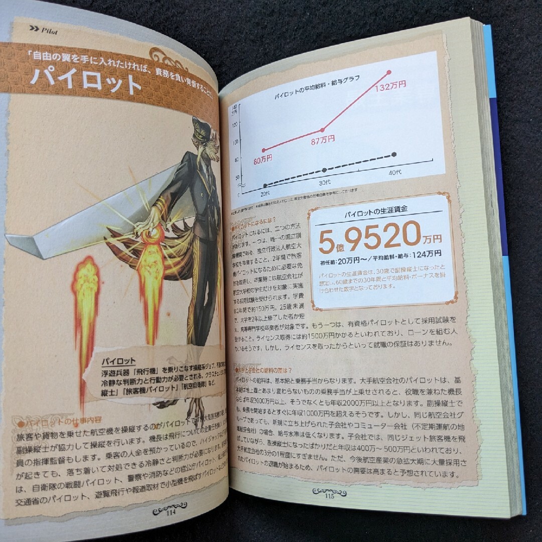 日本の給料　&　職業図鑑　就職　転職　公務員　弁護士　薬剤師　医師　パイロット エンタメ/ホビーの本(ビジネス/経済)の商品写真