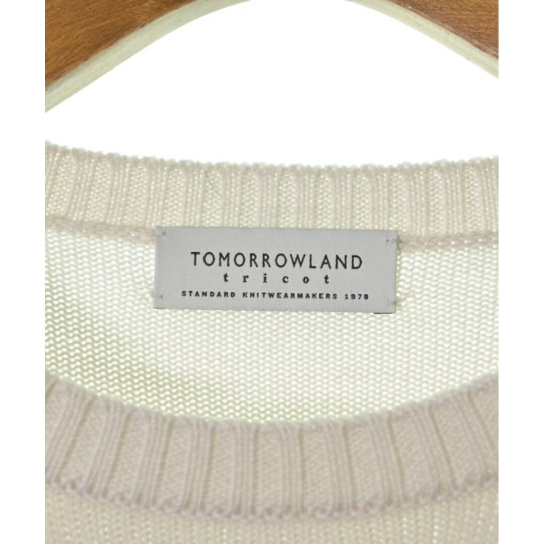 TOMORROWLAND(トゥモローランド)のTOMORROWLAND トゥモローランド ニット・セーター M オフホワイト 【古着】【中古】 メンズのトップス(ニット/セーター)の商品写真