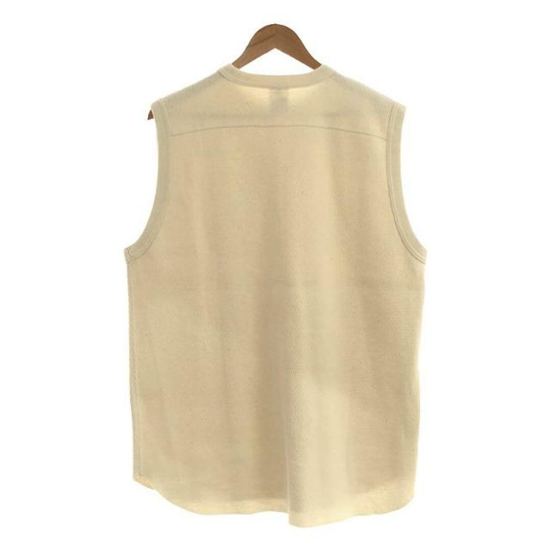 HYKE(ハイク)の【美品】  HYKE / ハイク | THERMAL SHIRT/SLEEVELESS / サーマル スリーブレス オーバーカットソー | 1 | アイボリー | レディース レディースのトップス(シャツ/ブラウス(半袖/袖なし))の商品写真