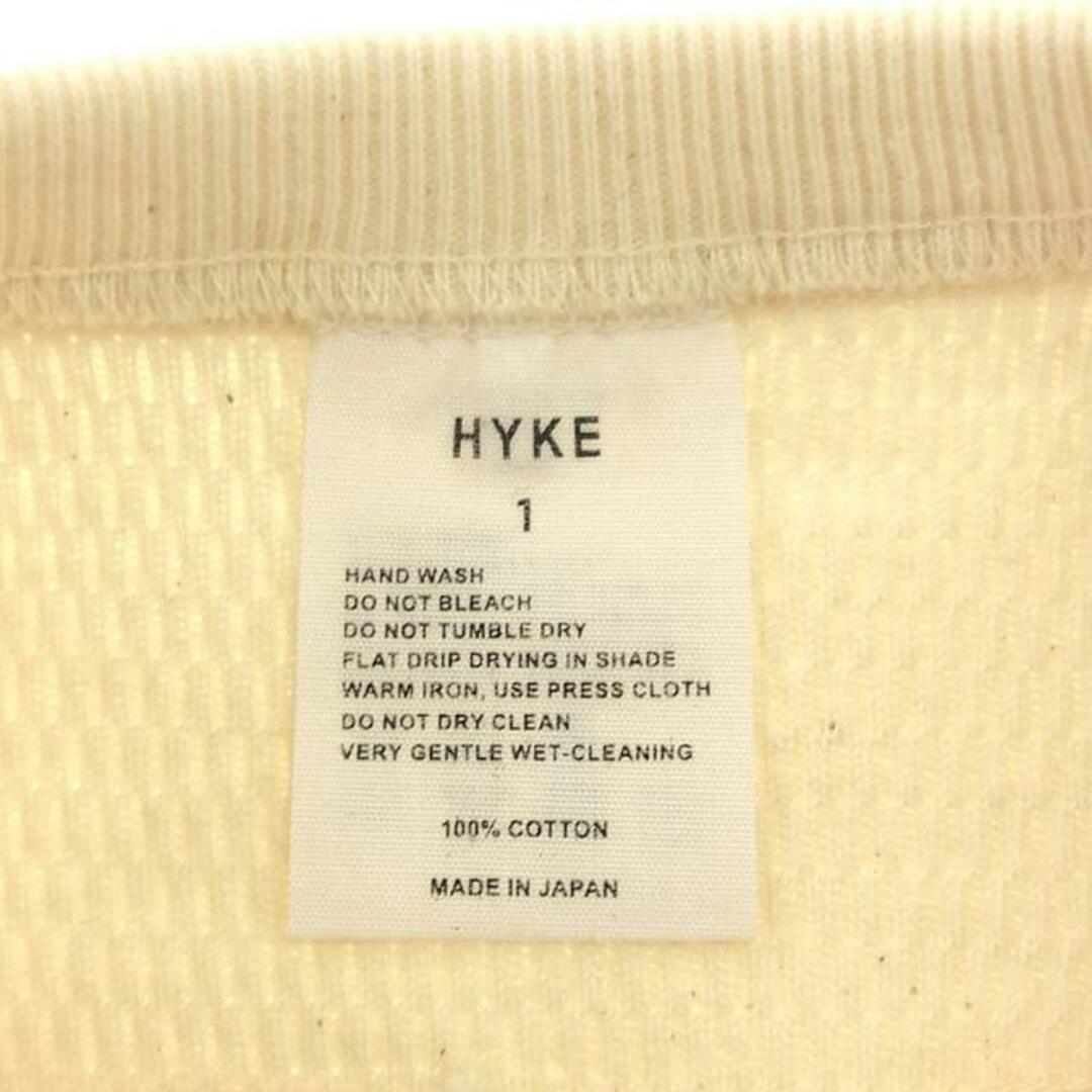 HYKE(ハイク)の【美品】  HYKE / ハイク | THERMAL SHIRT/SLEEVELESS / サーマル スリーブレス オーバーカットソー | 1 | アイボリー | レディース レディースのトップス(シャツ/ブラウス(半袖/袖なし))の商品写真