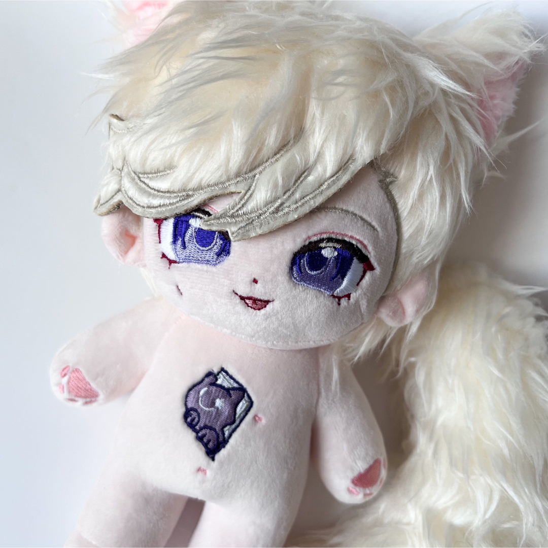 Amazon.co.jp: 20cm ぬいぐるみ 原神 レザー 本体+尻尾+耳 着せ