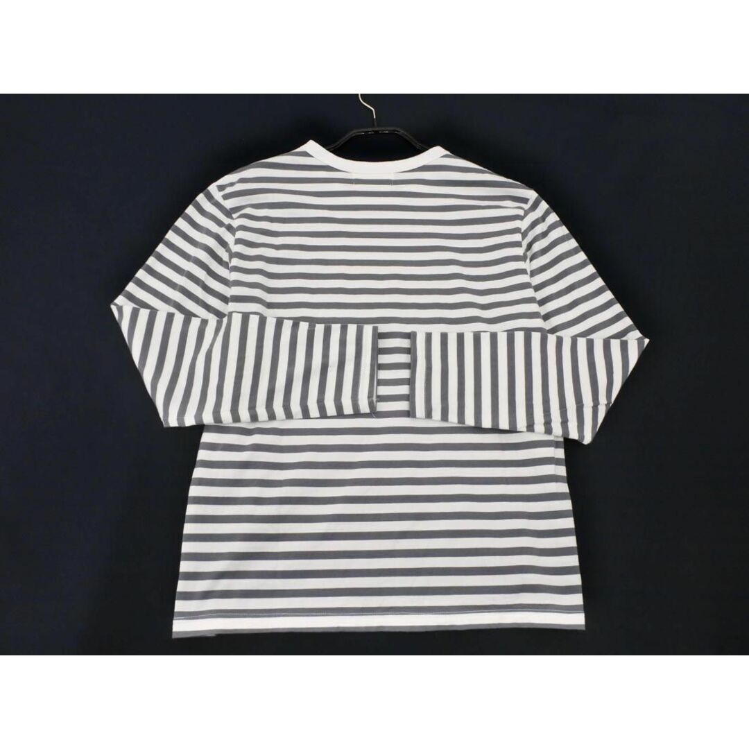 URBAN RESEARCH(アーバンリサーチ)のフォーク＆スプーン アーバンリサーチ ボーダー Tシャツ size4/白ｘグレー ■◇ メンズ メンズのトップス(Tシャツ/カットソー(七分/長袖))の商品写真