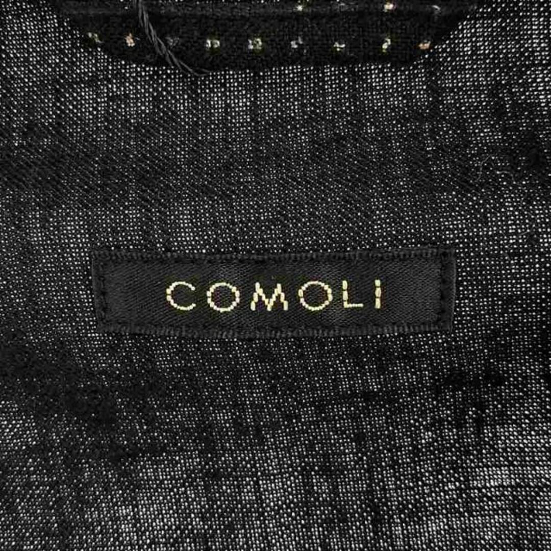 COMOLI(コモリ)の【美品】  COMOLI / コモリ | 2023SS | リネンドット シャツジャケット / X01-01027 | 2 | ブラック | メンズ メンズのジャケット/アウター(その他)の商品写真