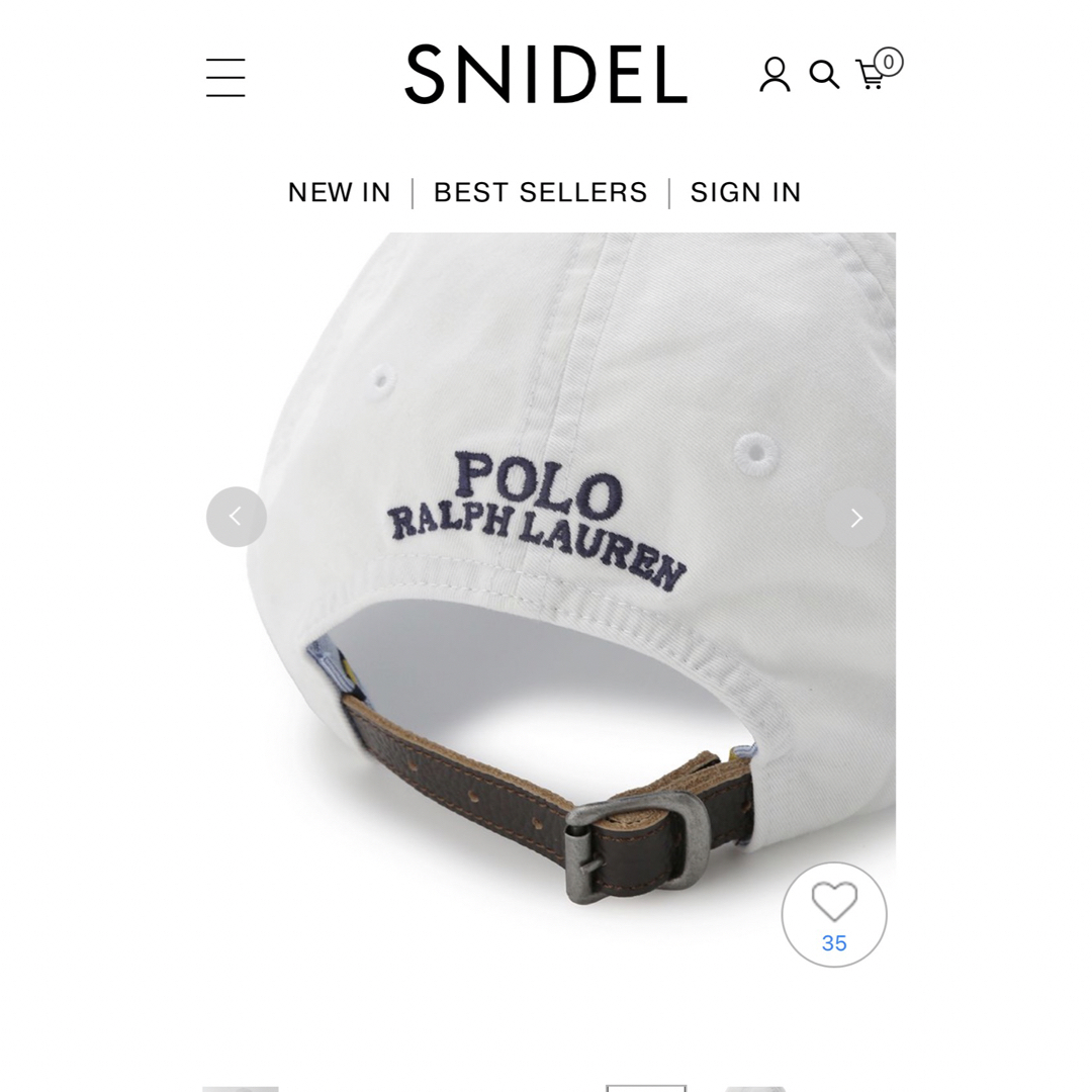 SNIDEL(スナイデル)のSNIDEL POLO CAP ピンク レディースの帽子(キャップ)の商品写真