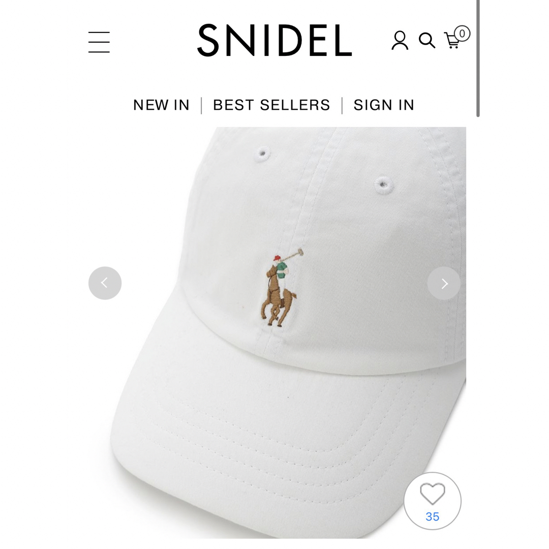 SNIDEL(スナイデル)のSNIDEL POLO CAP ピンク レディースの帽子(キャップ)の商品写真