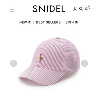 スナイデル(SNIDEL)のSNIDEL POLO CAP ピンク(キャップ)