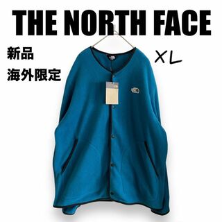 ザノースフェイス(THE NORTH FACE)の新品⭐️ノースフェイス　フリースカーディガンブルゾンターコイズ　XL 韓国限定(カーディガン)