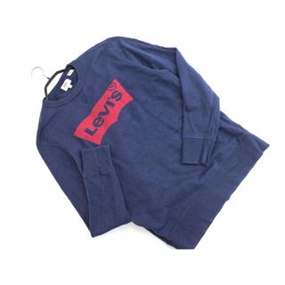 リーバイス(Levi's)のLEVI'S リーバイス ロゴプリント トレーナー スウェット sizeS/濃紺 ■◇ メンズ(スウェット)