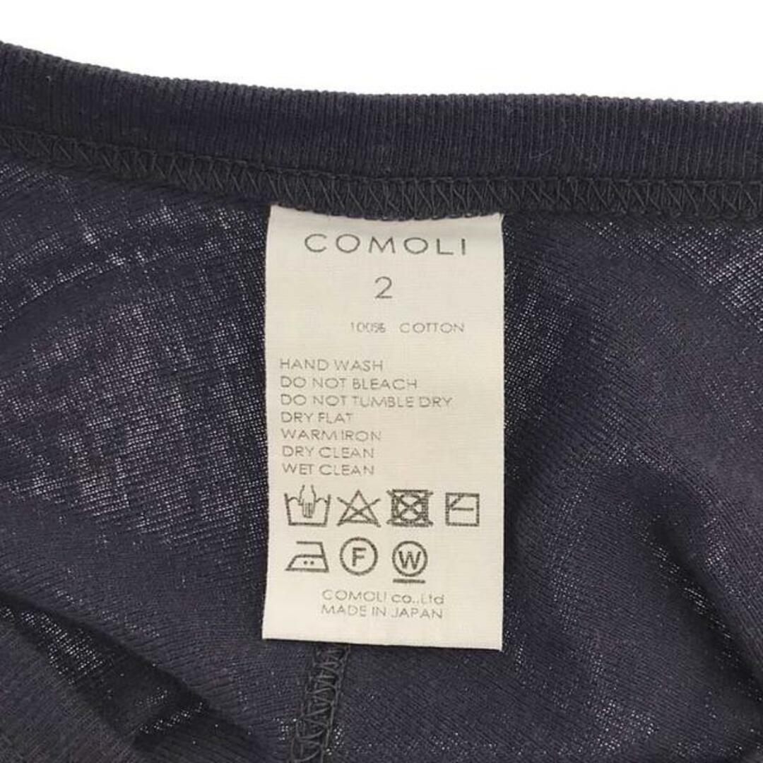 COMOLI(コモリ)のCOMOLI / コモリ | 2023SS | コットンフライス ホッケーシャツ | 2 | ネイビー | メンズ メンズのトップス(Tシャツ/カットソー(七分/長袖))の商品写真