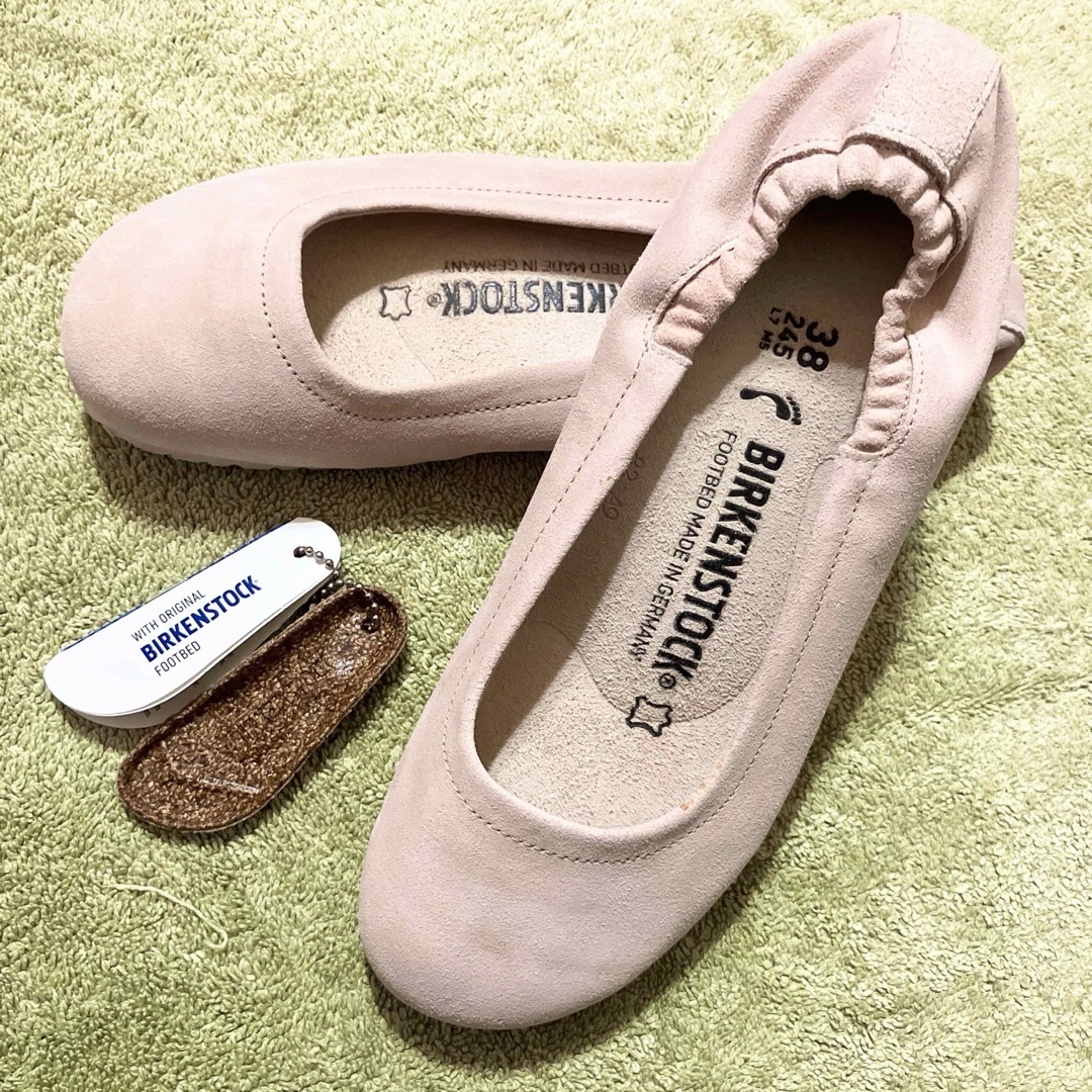 BIRKENSTOCK(ビルケンシュトック)の☆訳あり新品☆ビルケンシュトック レザー フラットシューズ 24.5 セリーナ レディースの靴/シューズ(バレエシューズ)の商品写真