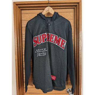 Supreme - supreme メッシュフーデッドベースボールパーカー　M