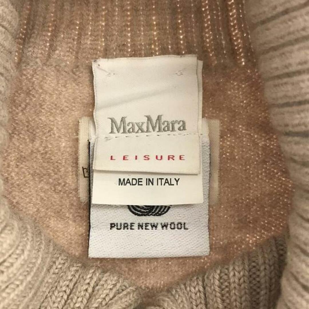 Max Mara(マックスマーラ)のMax Mara / マックスマーラ | LEISURE ウール タートルネックニット | ライトベージュ | レディース レディースのトップス(ニット/セーター)の商品写真