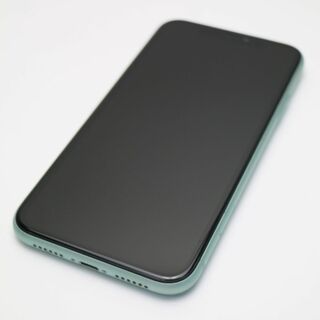アイフォーン(iPhone)の超美品 SIMフリー iPhone 11 64GB グリーン  M111(スマートフォン本体)