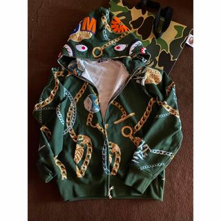 未使用　APE BAPE エイプ  シャーク　パーカー 