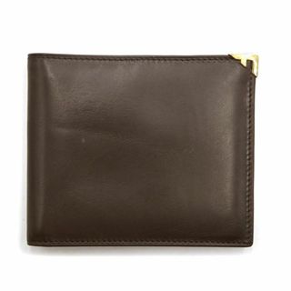 Ferragamo -  サルバトーレ フェラガモ 財布 Salvatore Ferragamo レザー 二つ折り 札入れ IDカード入れ付き ブラウン メンズ OJ10241