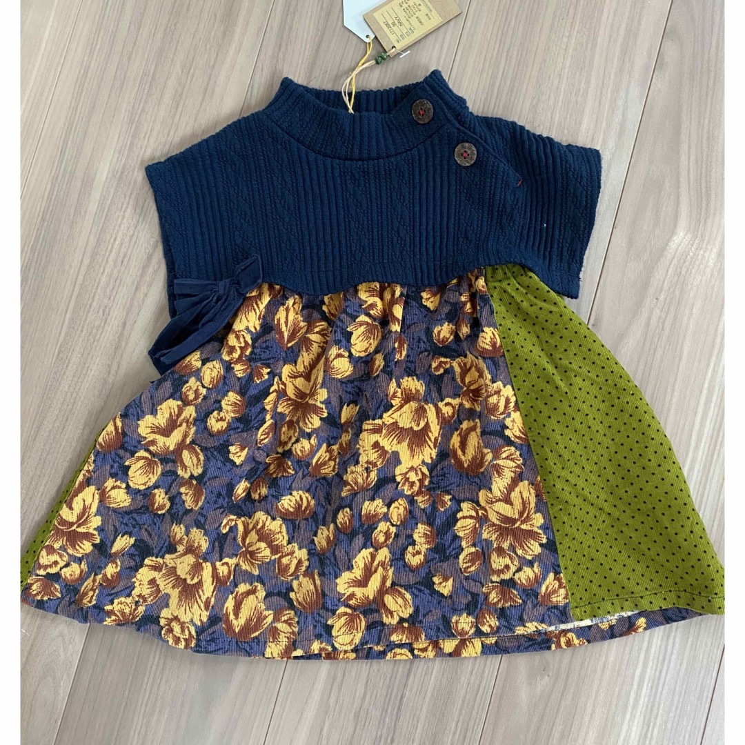 RAG MART(ラグマート)のラグマート　新品パッチワークチュニック キッズ/ベビー/マタニティのキッズ服女の子用(90cm~)(ワンピース)の商品写真