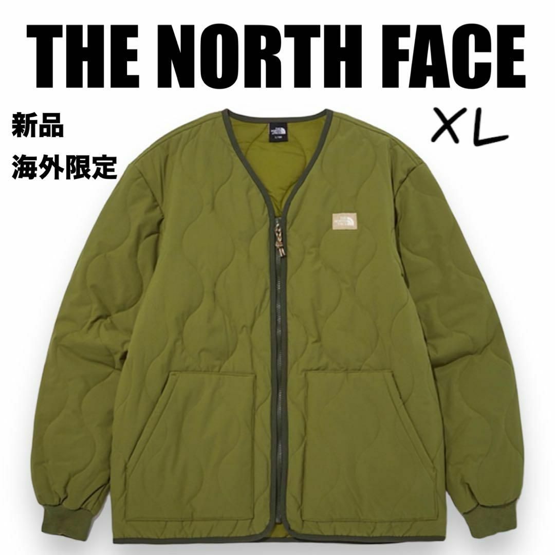 THE NORTH FACE(ザノースフェイス)の新品⭐️ノースフェイス　キャンパーカーディガン　カーキ　XL 日本未発売 メンズのジャケット/アウター(ノーカラージャケット)の商品写真