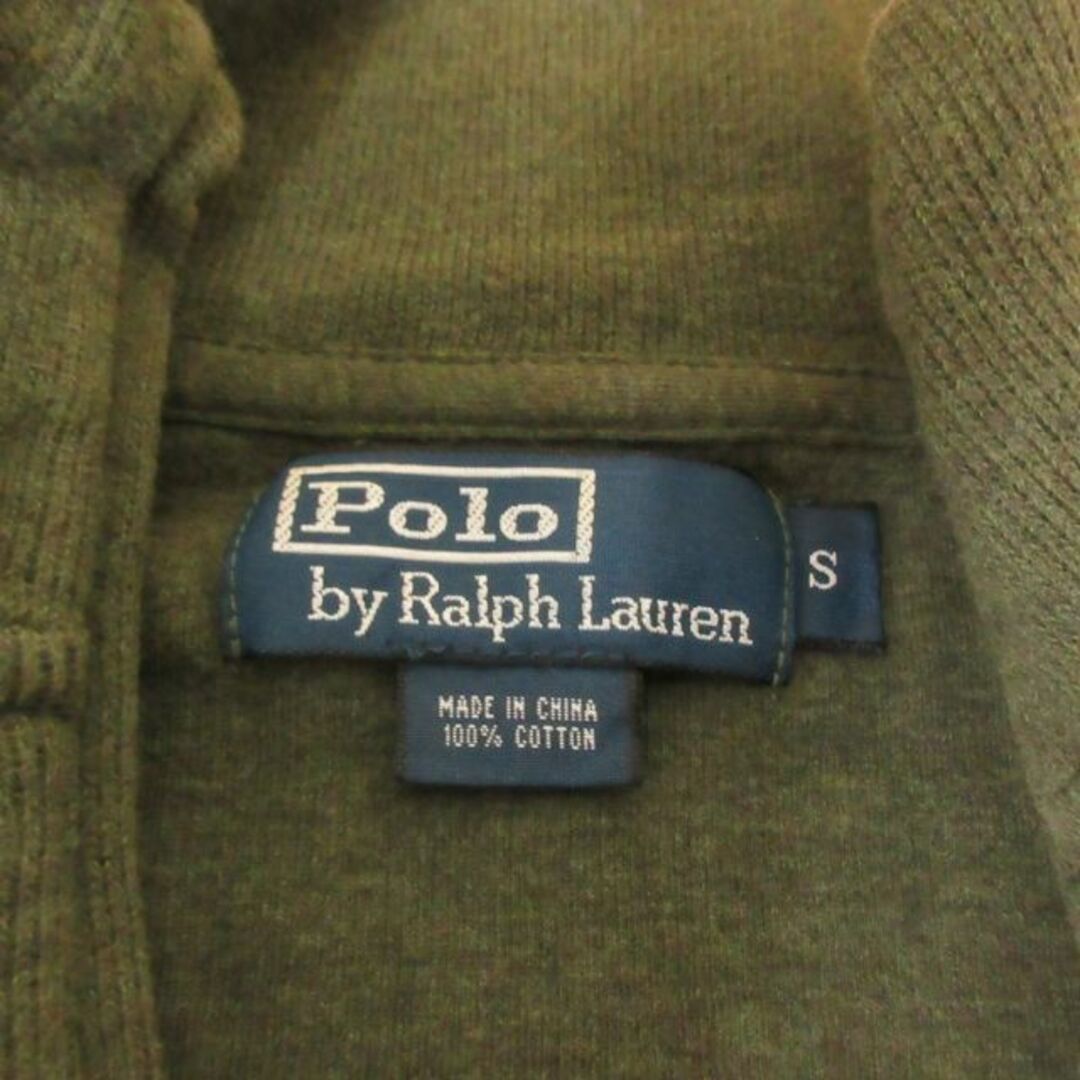 POLO RALPH LAUREN(ポロラルフローレン)のポロ バイ ラルフローレン ニット セーター ハーフジップ ロゴ 長袖 緑 S メンズのトップス(ニット/セーター)の商品写真