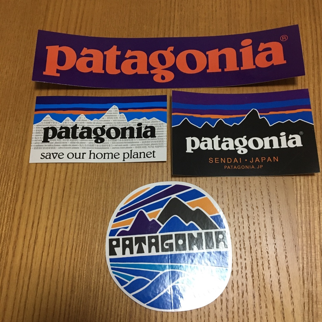 patagonia(パタゴニア)の4枚set patagonia パタゴニアステッカー キャンプ アウトドア  スポーツ/アウトドアのアウトドア(その他)の商品写真