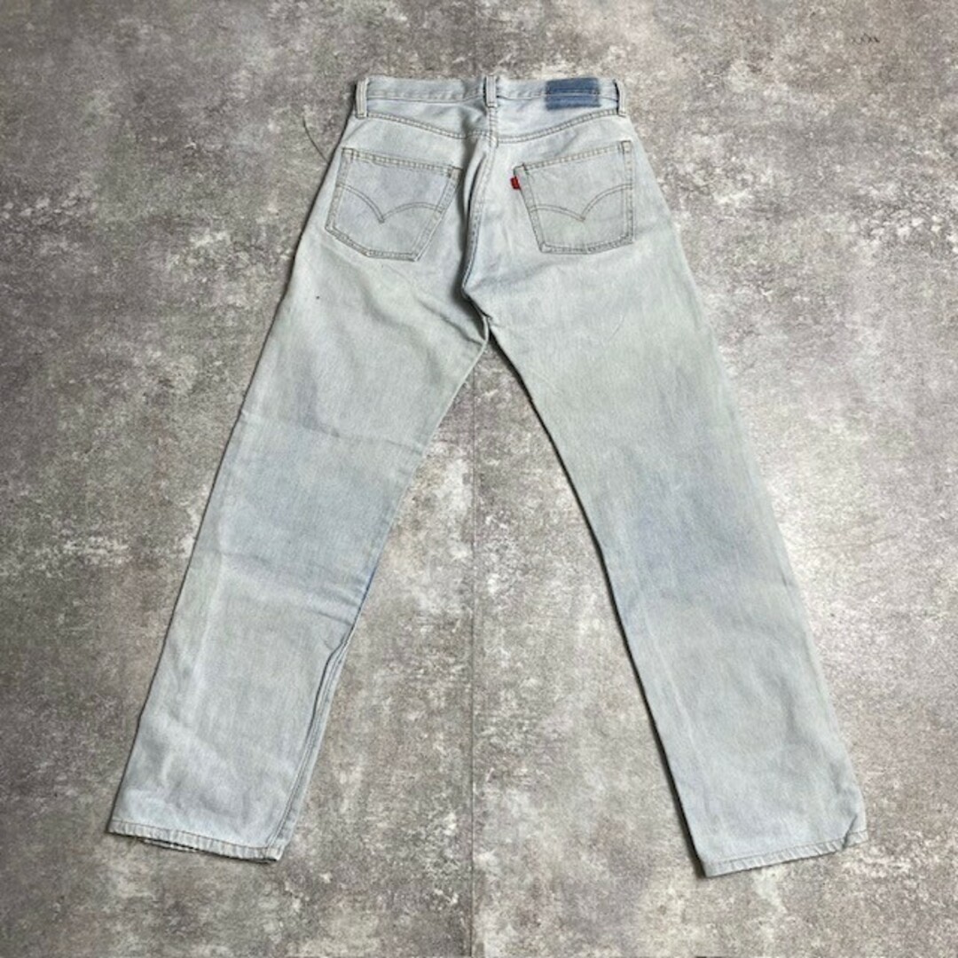 Levi's(リーバイス)の80's Levi's 501 REDLINE アイスブルー デニムパンツ スモールe 赤耳 刻印6 ヴィンテージ 292U メンズのパンツ(デニム/ジーンズ)の商品写真