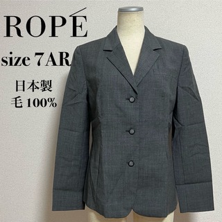 ロペ(ROPE’)のROPE ロペ テーラードジャケット ジャケット 毛100% 日本製(テーラードジャケット)