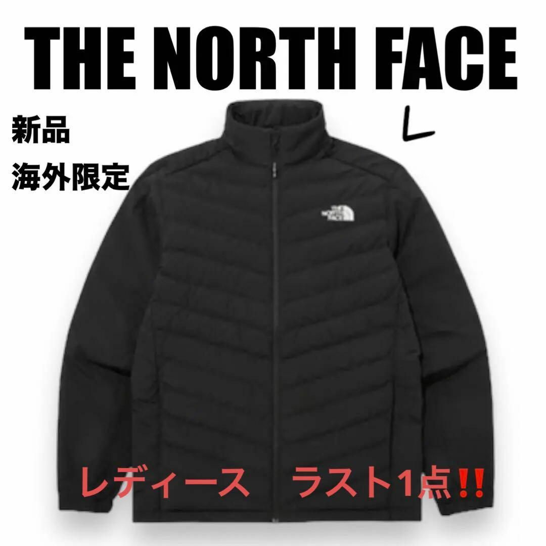 THE NORTH FACE(ザノースフェイス)の新品⭐️ノースフェイス　レディースライトダウンジャケット　L ブラック　韓国限定 レディースのジャケット/アウター(ダウンジャケット)の商品写真