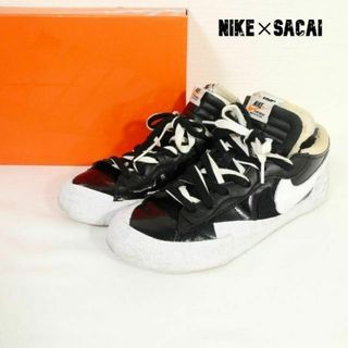 ナイキ(NIKE)の良品 NIKE×sacai コラボ ブレーザー エナメル ローカット スニーカー(スニーカー)