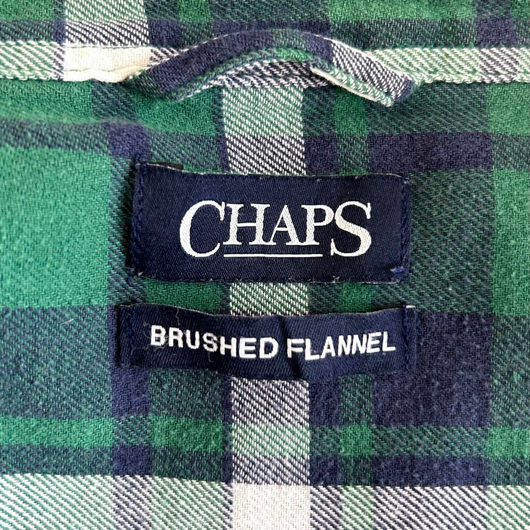 CHAPS(チャップス)のCHAPS チャップス ネルシャツ チェック L BDシャツ 長袖シャツ 古着 メンズのトップス(シャツ)の商品写真