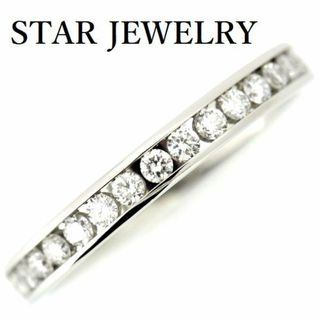 スタージュエリー(STAR JEWELRY)のスタージュエリー ダイヤ 0.28ct ハーフエタニティー リング Pt950 8号(リング(指輪))