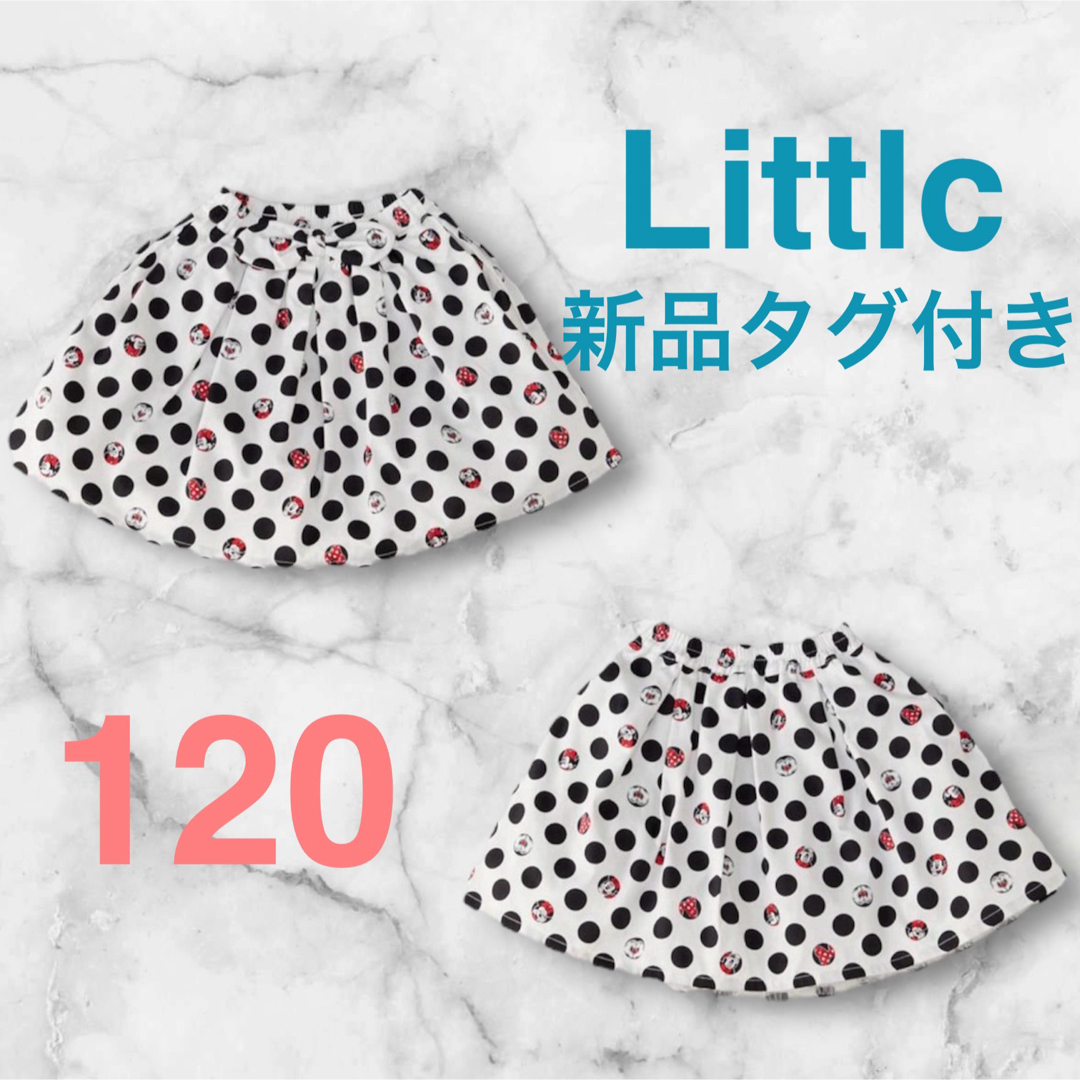 しまむら(シマムラ)の新品　タグ付き　littc リトシー　ミニー　スカート　水玉 キッズ/ベビー/マタニティのキッズ服女の子用(90cm~)(スカート)の商品写真